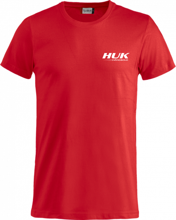 Clique - Huk Basic Bomulds T-Shirt - Rød