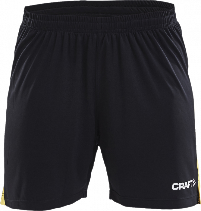 Craft - Progress Contrast Shorts Women - Svart & gul