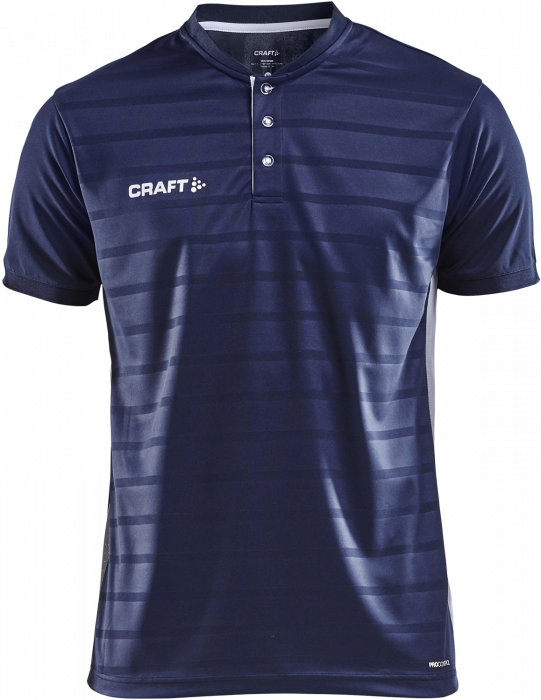 Craft - Pro Control Button Jersey - Marineblau & weiß