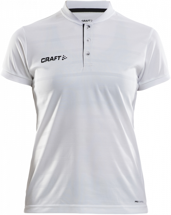 Craft - Pro Control Button Jersey Women - Weiß & schwarz