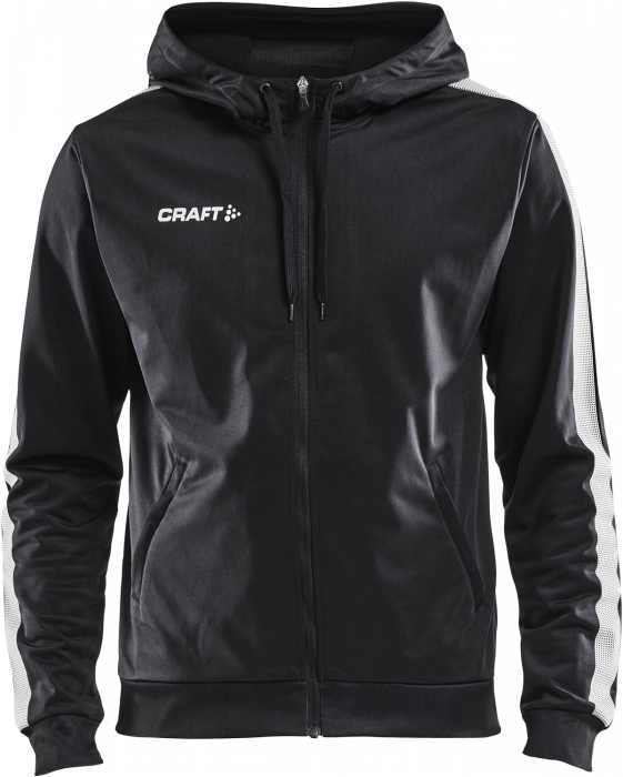 Craft - Pro Control Hood Jacket Youth - Negro & blanco