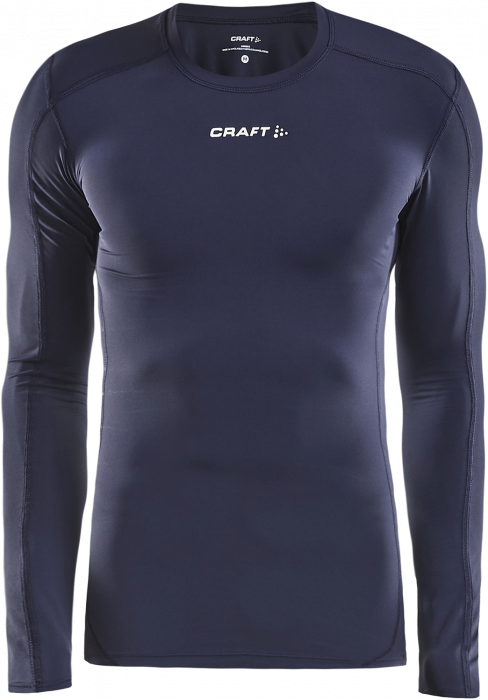 Craft - Pro Control Compression Long Sleeve Youth - Azul-marinho & branco