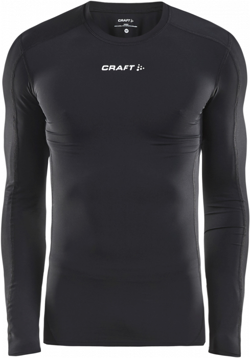 Craft - Pro Control Compression Long Sleeve Youth - Svart & vit