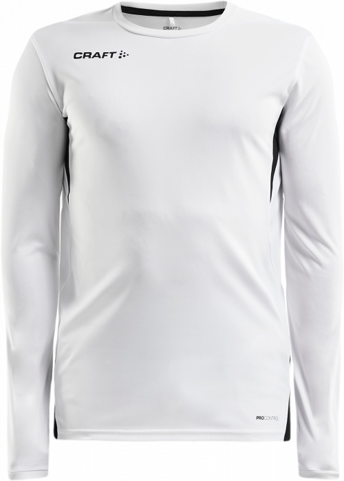 Craft - Pro Control Impact Langærmet T-Shirt - Hvid & sort