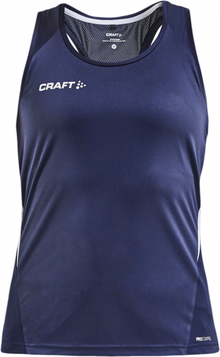 Craft - Pro Control Impact Sleeveless Top Women - Marineblauw & wit