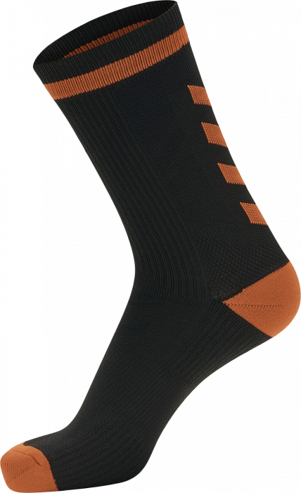 Hummel - Elite Indoor Sock Short - Czarny & orange