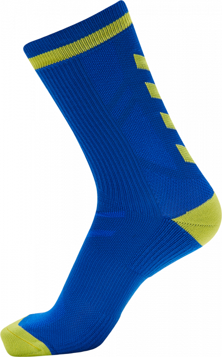 Hummel - Elite Indoor Sock Short - True Blue & green gecko