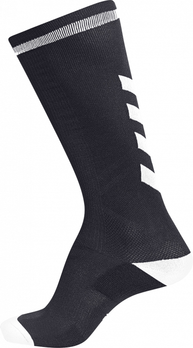 Hummel - Elite Indoor Sock Long - Zwart & wit