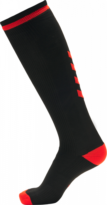 Hummel - Elite Indoor Sock Long - Noir & pink glo