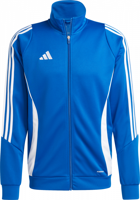 Adidas - Tiro 24 Træningstrøje Med Lynlås - Royal blue & hvid