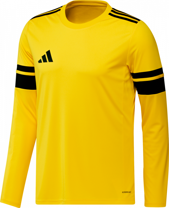 Adidas - Squadra 25 Long Sleeve Player Jersey - T Yellow & negro