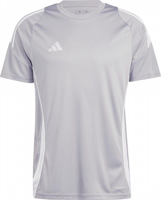 Adidas - Tiro 24 Player Jersey - Light Grey & vit