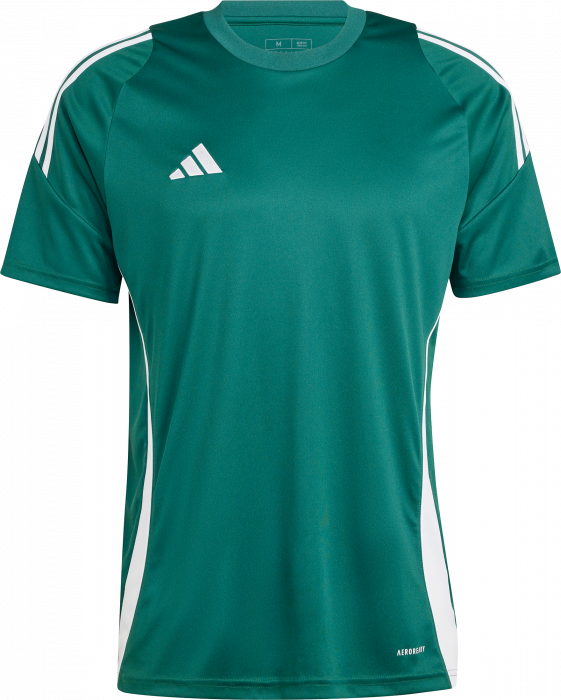 Adidas - Tiro 24 Player Jersey - Team Dark Green & biały