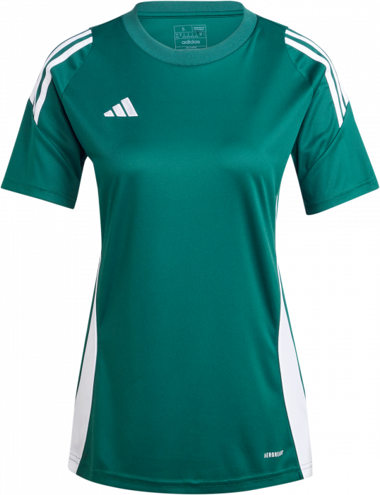 Adidas - Tiro 24 Player Jersey Women - Green Dark & bianco