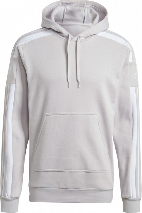 Adidas - Squadra 21 Hoodie Cotten - Light Grey & biały