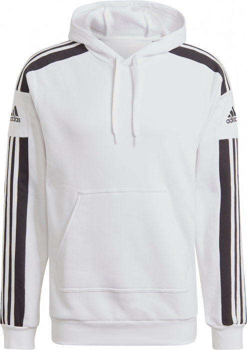 Adidas - Squadra 21 Hoodie Cotten - Weiß & schwarz