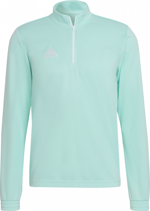 Adidas - Entrada 22 Træning Top With Half Zip - Clear mint & wit