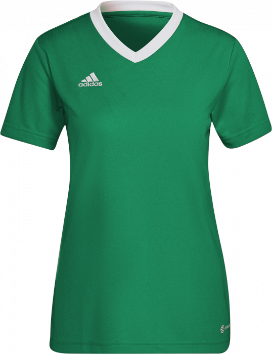 Adidas - Entrada 22 Jersey Women - Team green & biały