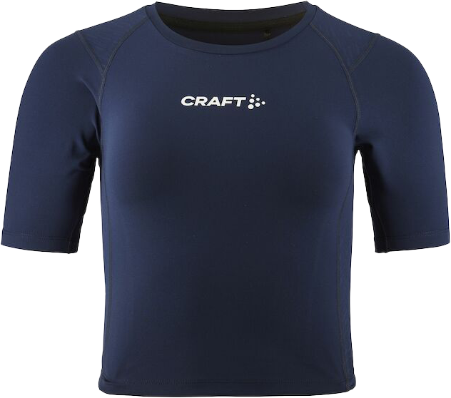 Craft - Rush 2.0 Crop Tee Women - Navy blue