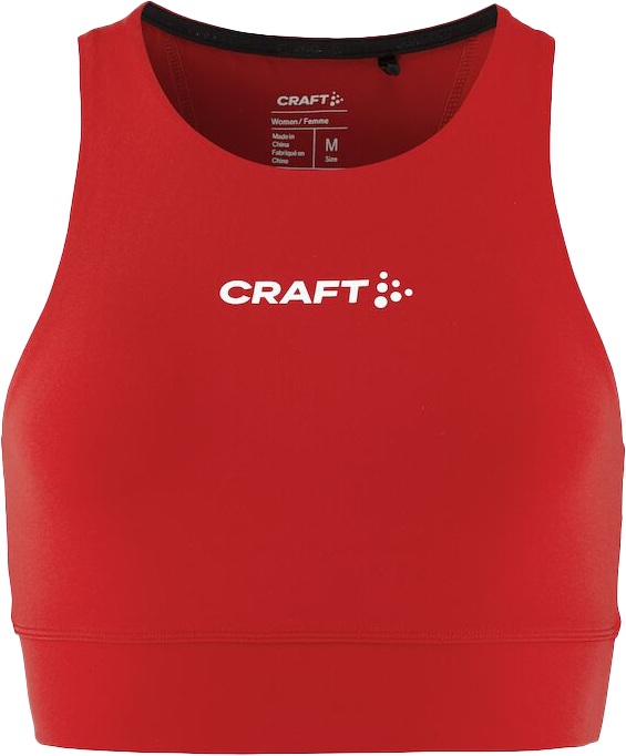 Craft - Rush 2.0 Crop Top Dame - Bright Red