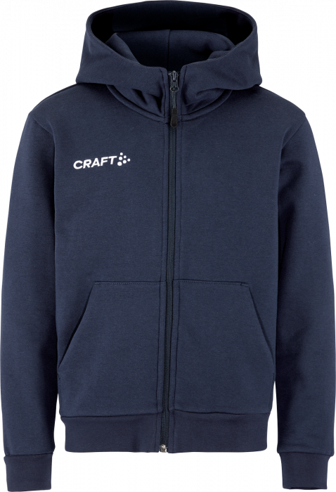 Craft - Community 2.0 Logo Fz Hoodie Jr - Blu navy