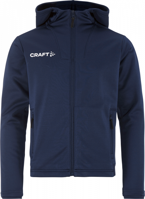 Craft - Evovle 2.0 Brushed Hood Jacket Kids - Navy blue