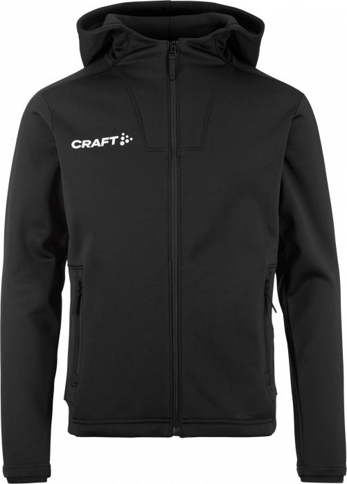 Craft - Evovle 2.0 Brushed Hood Jacket Kids - Negro