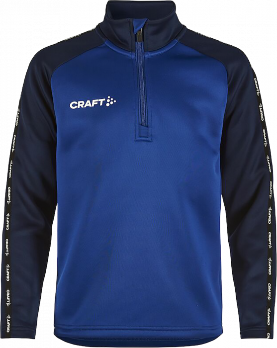Craft - Squad 2.0 Half Zip Jr - Club Cobolt & navy blue
