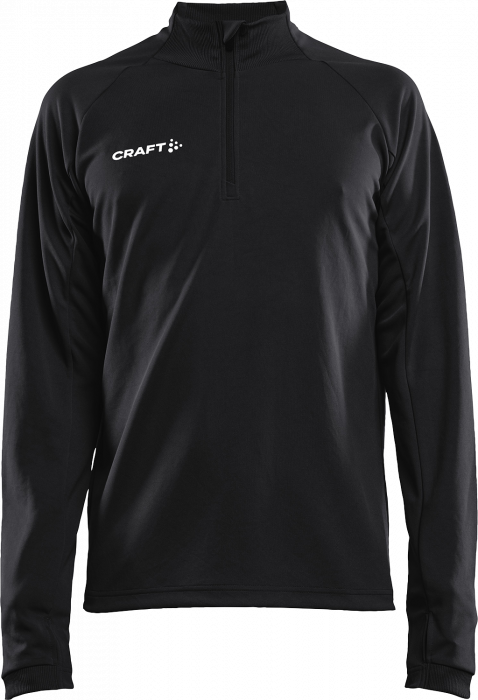 Craft - Evolve Shirt With Half Zip Junior - Nero