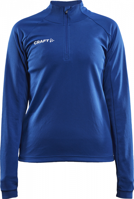 Craft - Evolve Shirt With Half Zip Woman - Bleu