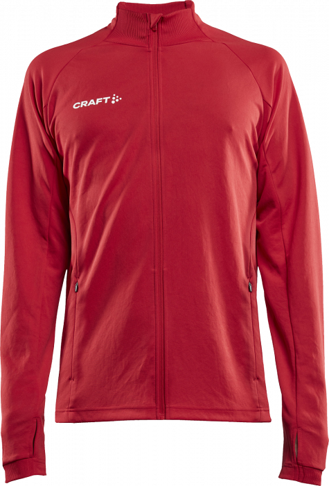 Craft - Evolve Shirt W. Zip Junior - Czerwony