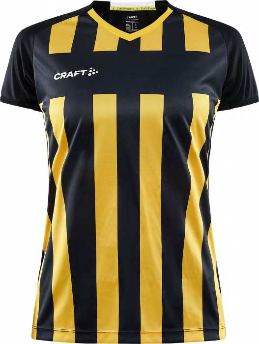 Craft - Progress 2.0 Stripe Spillertrøje Dame - Sort & gul