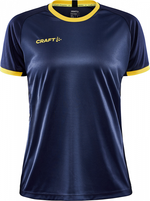 Craft - Progress 2.0 Graphic Jersey Dame - Navy blå & gul