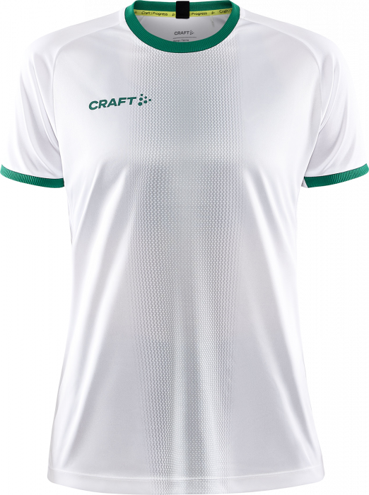 Craft - Progress 2.0 Graphic Jersey Dame - Hvid & grøn