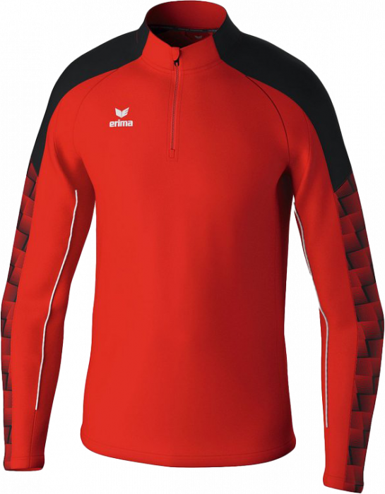 Erima - Evo Star Training Top Half Zip - Rot & schwarz