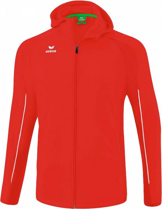 Erima - Ligs Star Traning Jacket With Hood - Rouge & blanc