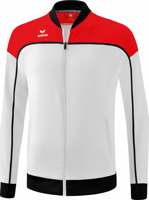 Erima - Change Presentaion Jacket - Blanc & rouge