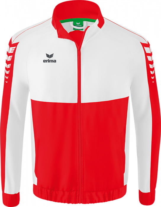 Erima - Six Wings Presentation Jacket - Rosso & bianco