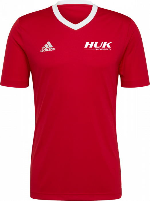 Adidas - Huk Træningstee - Power red 2 & hvid