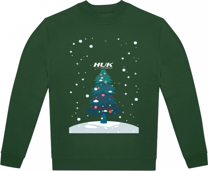 B&C - Huk Christmas Jumper Adults - Bottle Green