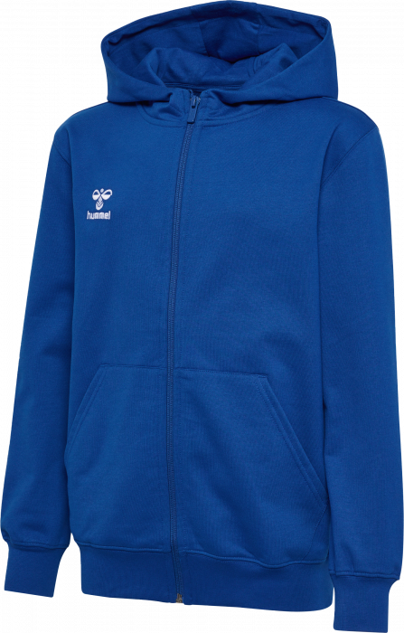 Hummel - Go 2.0 Hoodie W. Zip Kids - True Blue