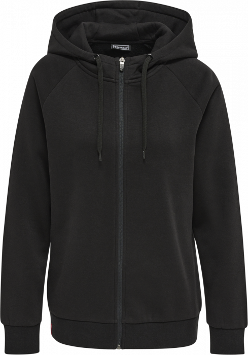 Hummel - Red Heavy Hoodie With Zip Women - Zwart