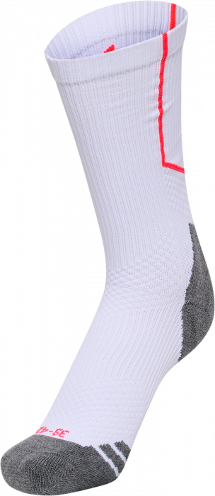 Hummel - Pro Training Socks Low - Branco & diva pink