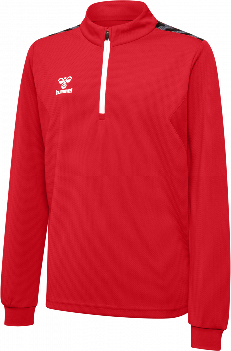 Hummel - Authentic Half Zip Børn - True Red