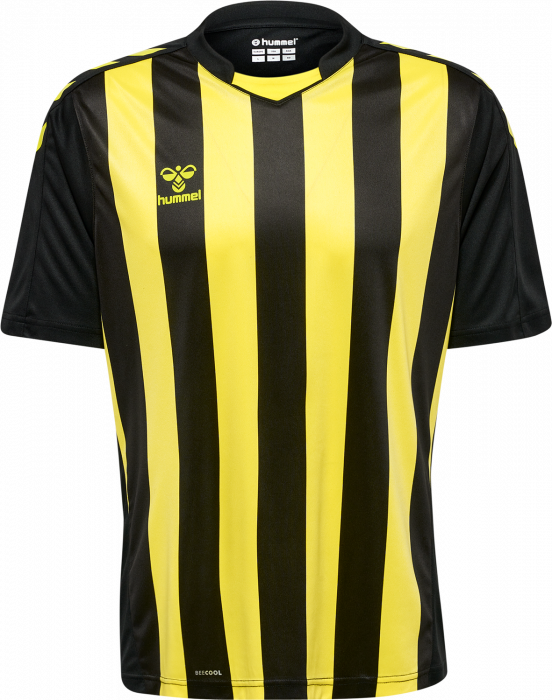 Hummel - Core Xk Striped Jersey Jr - Noir & yellow