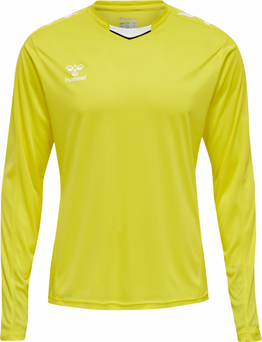 Hummel - Core Xk Poly Jersey Long - Blazing Yellow & blanco