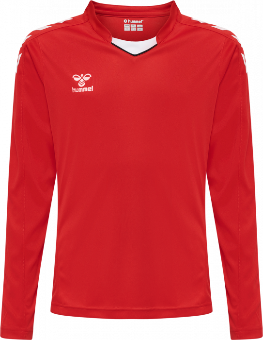 Hummel - Core Xk Poly Jersey Long Jr - True Red & bianco