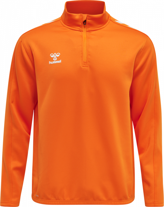 Hummel - Core Xk Half Zip Sweater - Orange & branco