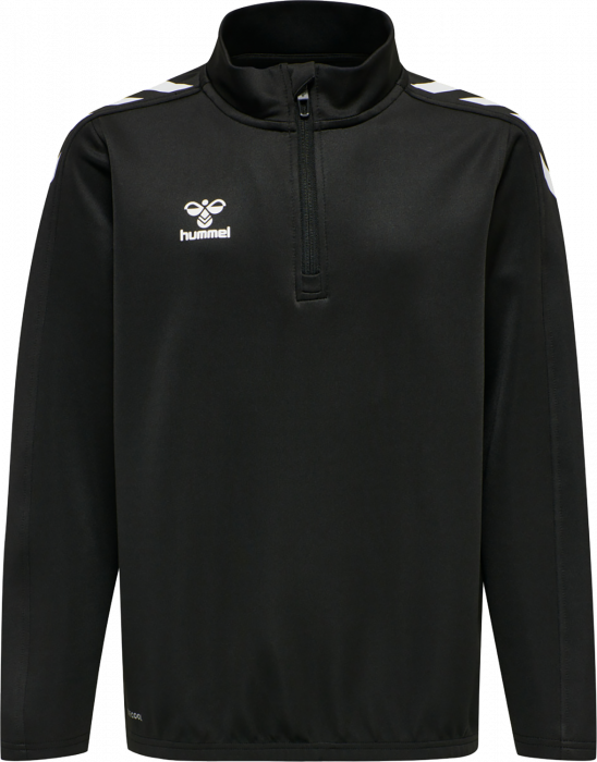 Hummel - Core Xk Half Zip Trøje Jr - Sort & hvid