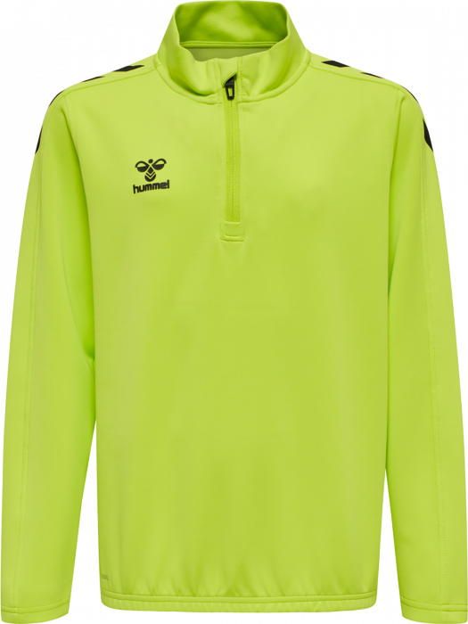 Hummel - Core Xk Half Zip Sweater Jr - Lime & preto